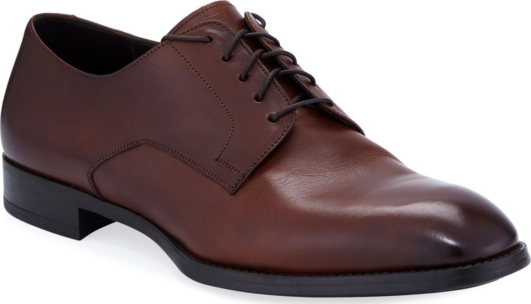 Giorgio Armani Men's Leather Derby Shoes