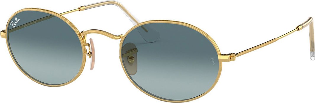 Ray Ban Gradient Oval Metal Sunglasses