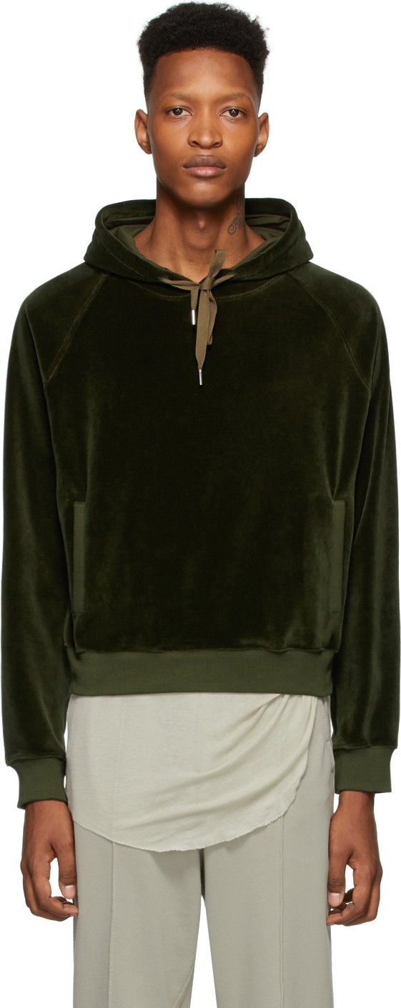Haider Ackermann Khaki Embroidery Siouxies Hoodie