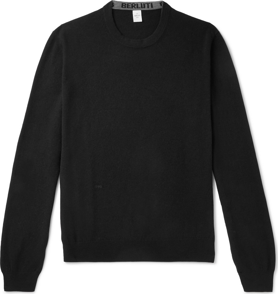 Berluti Cashmere and Mulberry Silk-Blend Sweater