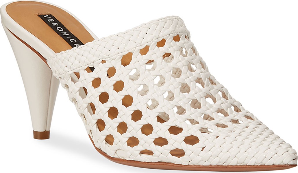 Veronica Beard Jaqlyn Mid-Heel Woven Mules