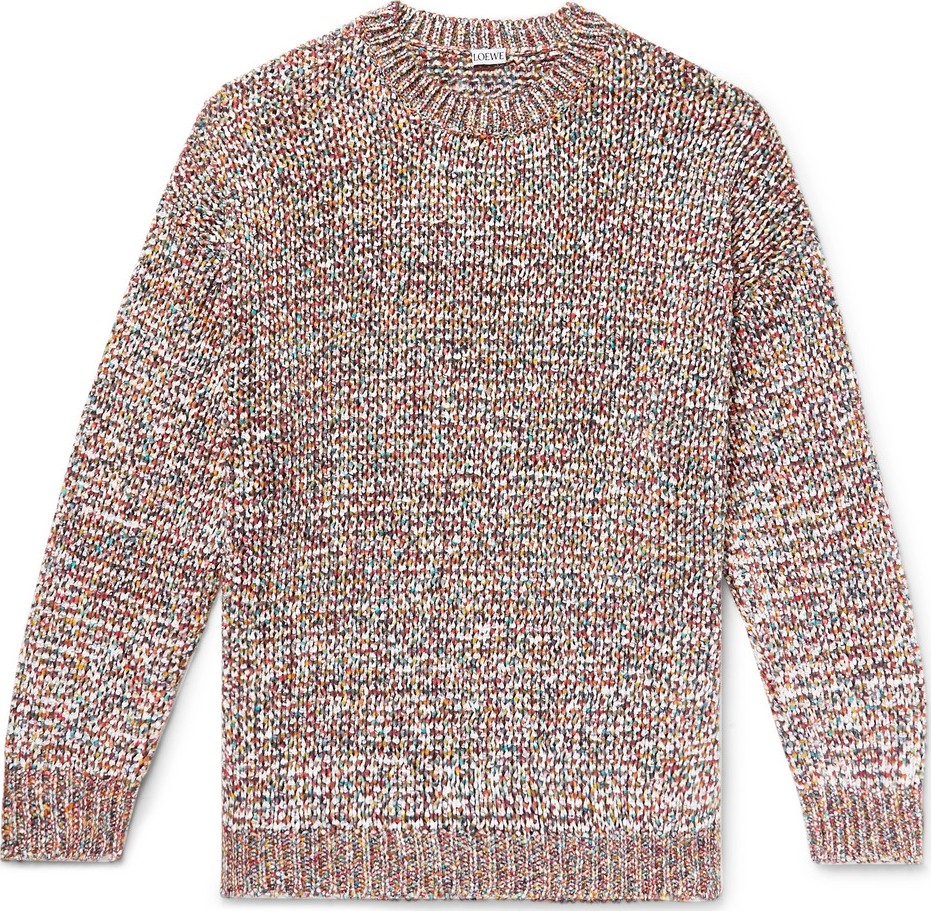 LOEWE Mélange Open-Knit Sweater