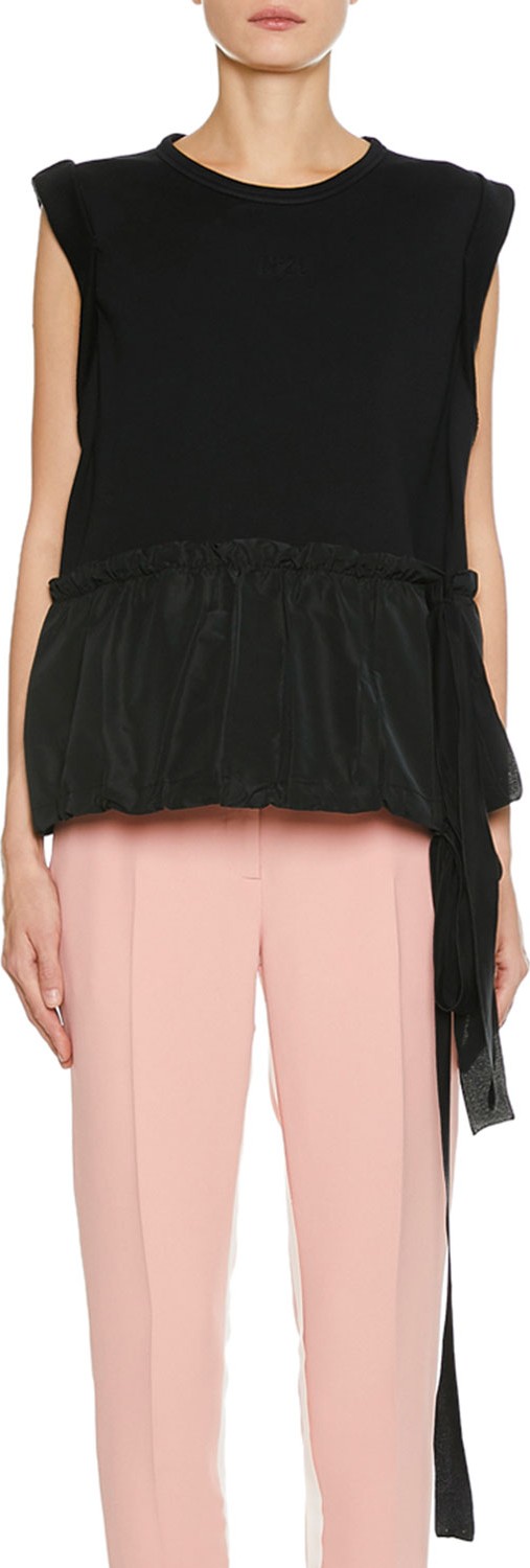 Nº21 Crewneck Tank with Side Tie