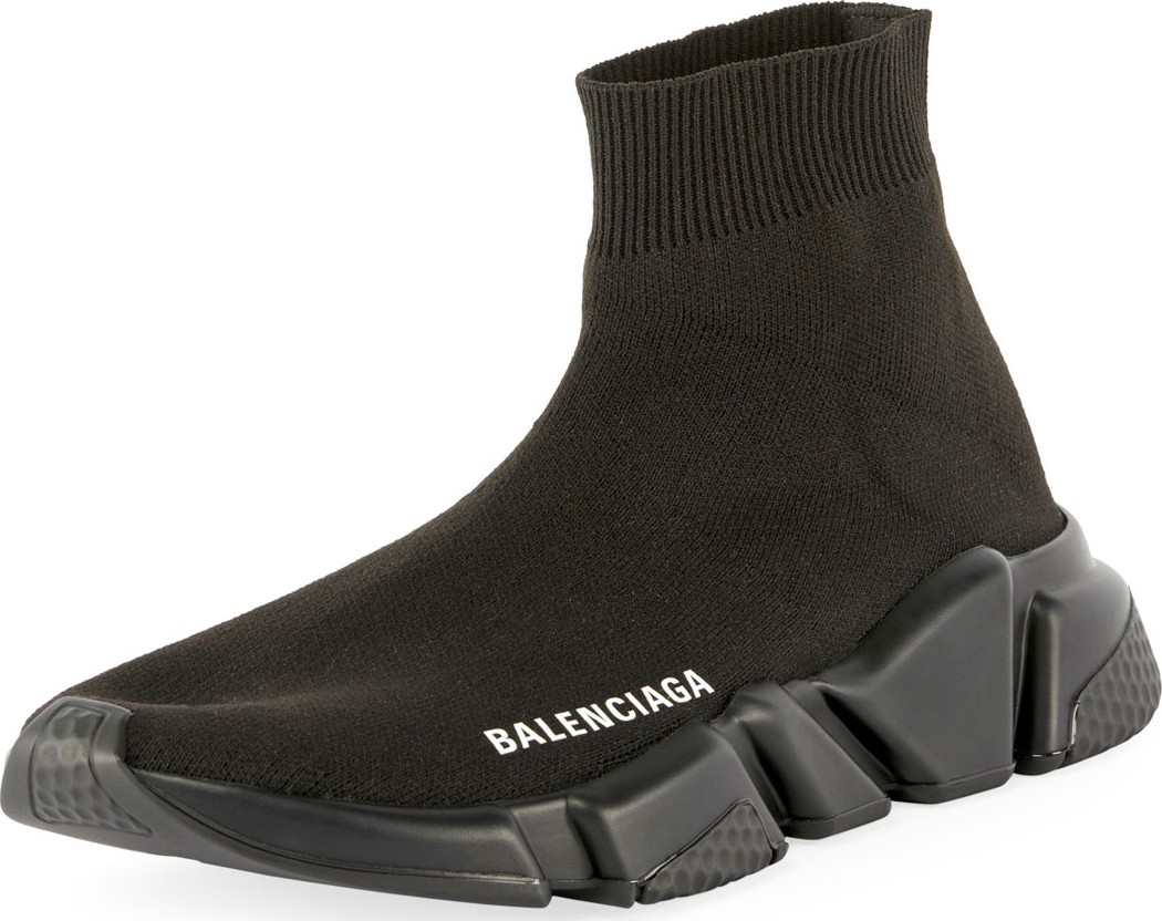 Balenciaga Stretch-Knit High-Top Trainer