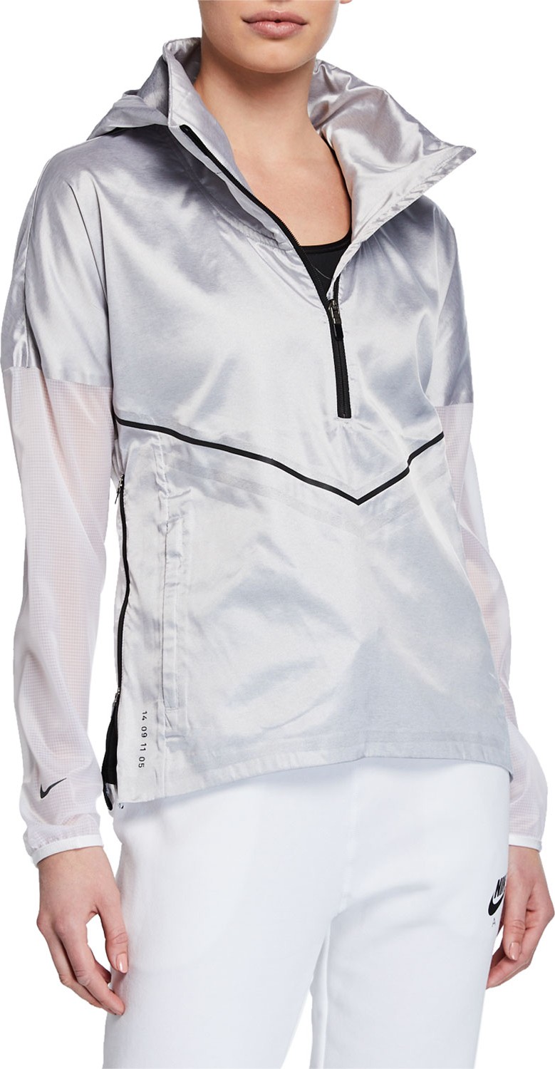 Nike Metallic Hooded Running Jacket