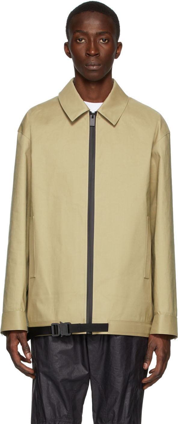 1017 ALYX 9SM Tan Mackintosh Edition Zip Front Jacket