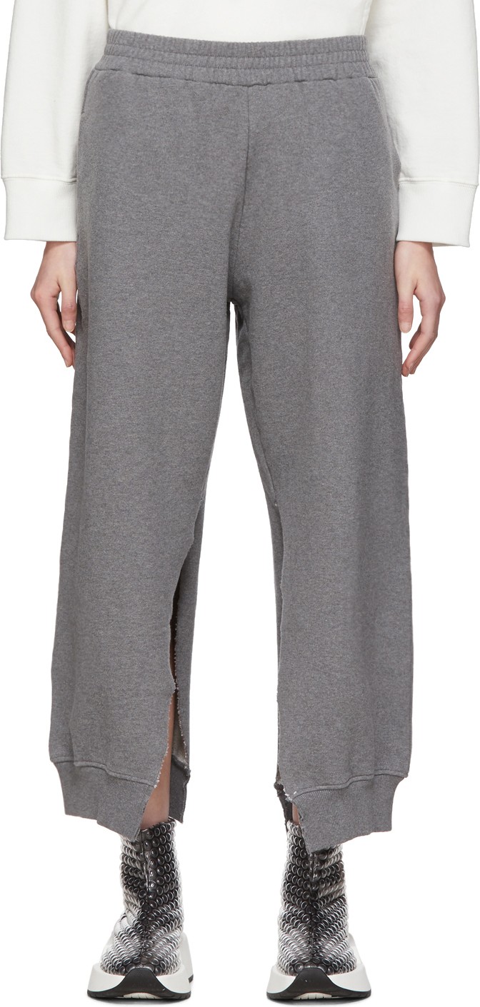 MM6 Maison Margiela Grey Split Seam Lounge Pants