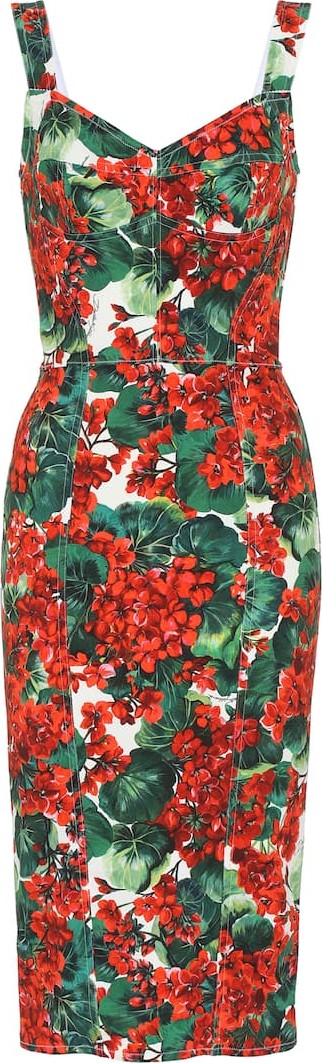Dolce & Gabbana Floral cady bustier dress