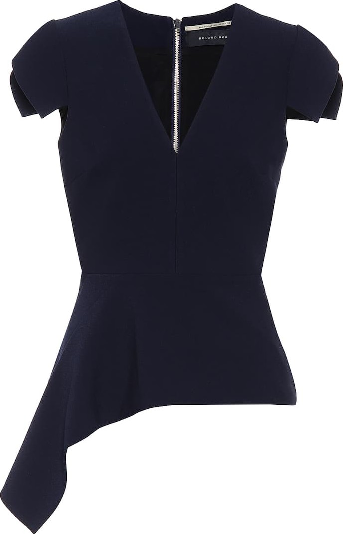 Roland Mouret Breen stretch-crêpe top