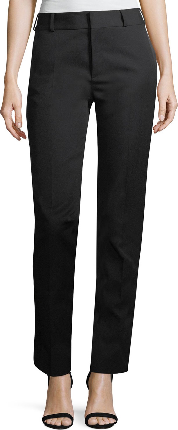 Saint Laurent Le Smoking Satin-Stripe Trousers