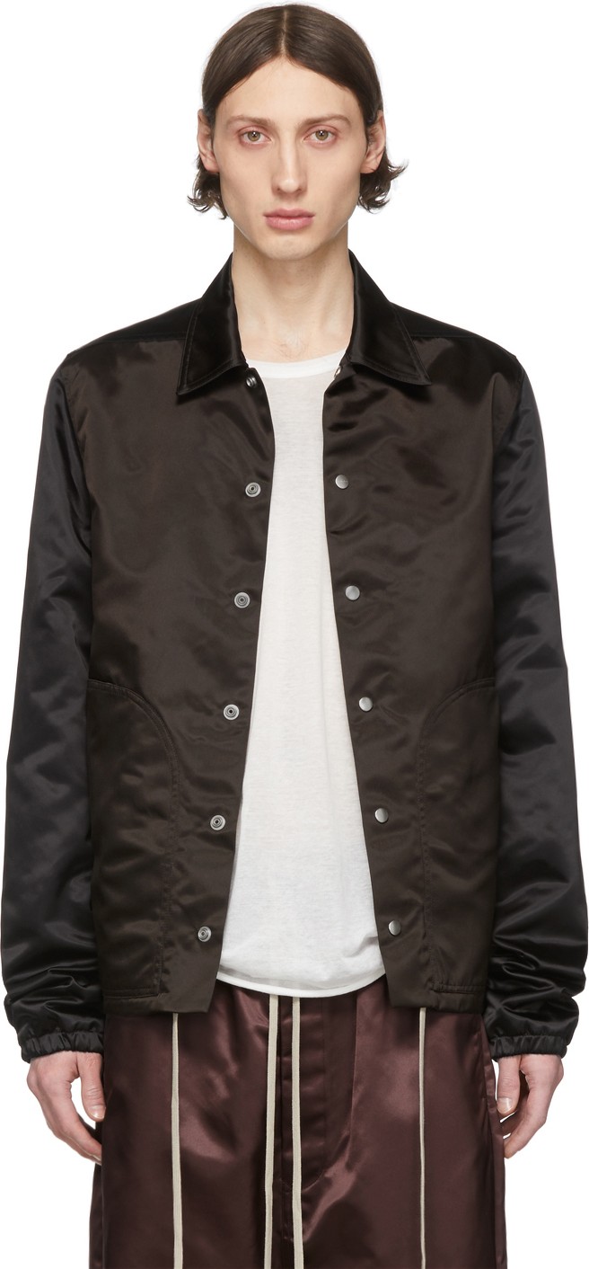 Rick Owens Black & Brown Bauhaus Jacket