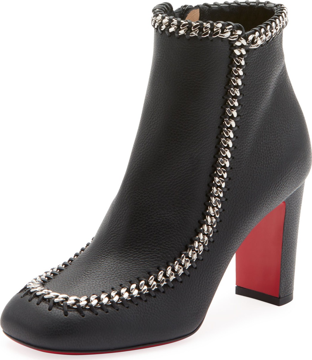 Christian Louboutin Catena Botina Calf Morphee Leather Booties Christian Louboutin Catena Botina Calf Morphee Leather Booties