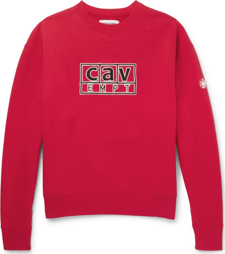 Cav Empt Logo-Detailed Loopback Cotton-Jersey Sweatshirt