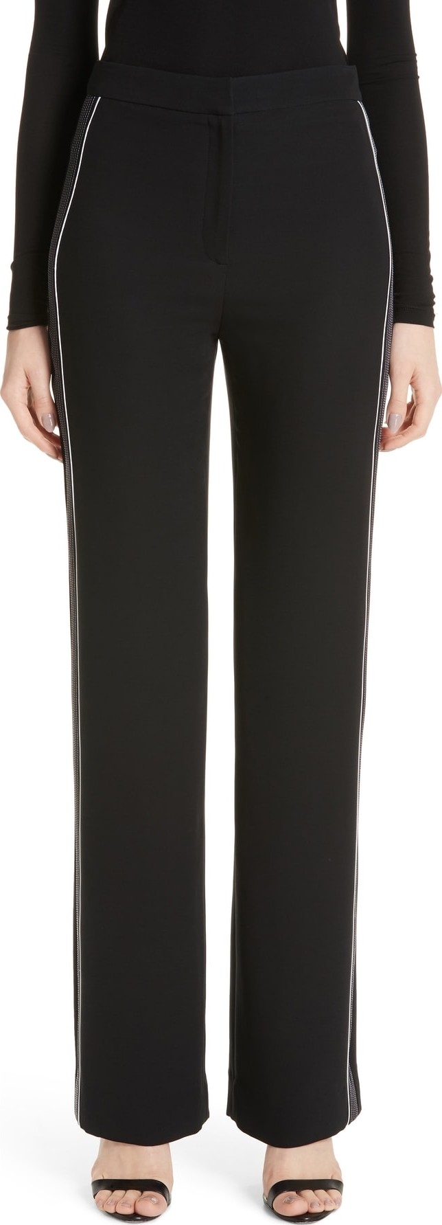 St. John Solid Heavy Georgette Pants
