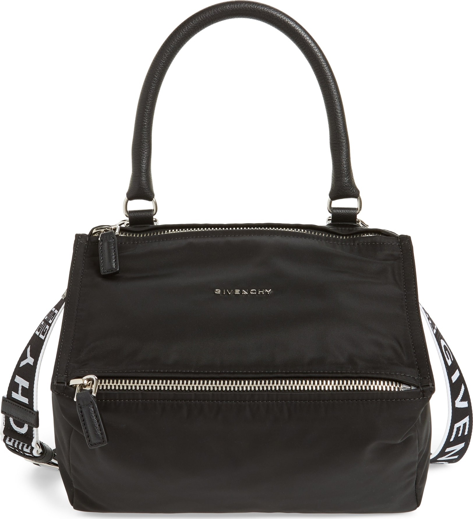 Givenchy Small Pandora - Logo Nylon Satchel