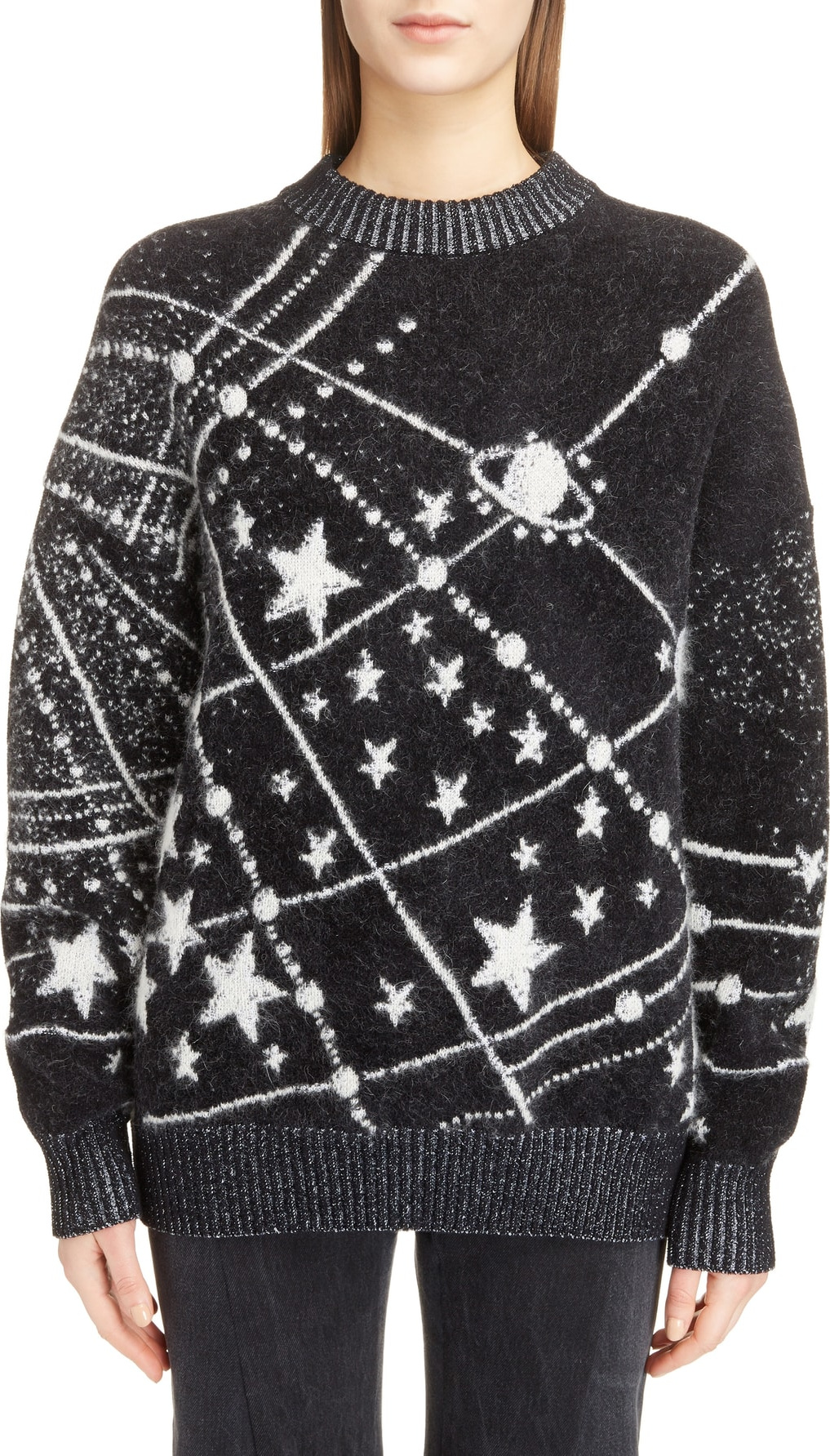 Saint Laurent Constellation Oversize Mohair Sweater