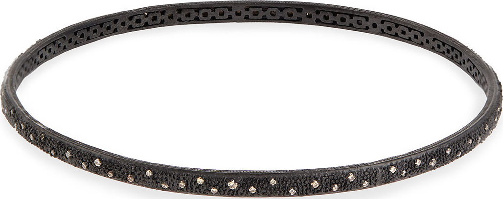 Armenta New World Midnight Bangle with Champagne Diamonds