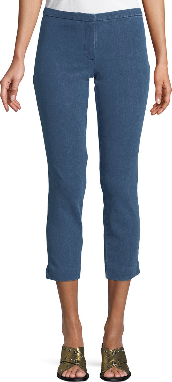 Theory Movement Denim Classic Cropped Skinny Pants