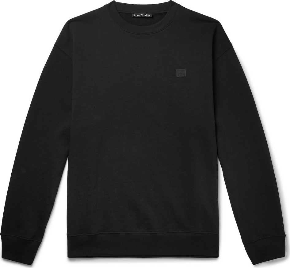 Acne Studios Forba Oversized Logo-Appliquéd Loopback Cotton-Jersey Sweatshirt