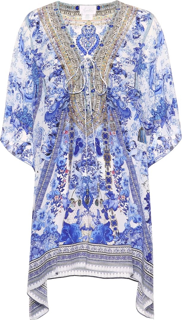 Camilla Printed silk kaftan
