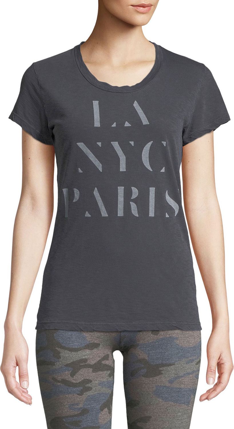 SUNDRY LA NYC PARIS Crewneck Boy Tee