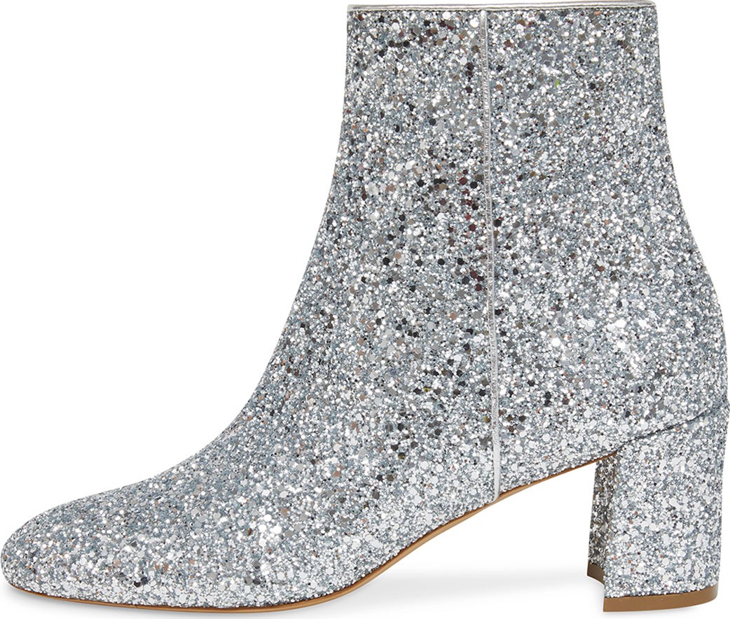 Mansur Gavriel Glitter 65mm Ankle Booties