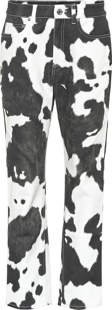 Burberry London England Printed high-rise straight-leg jeans