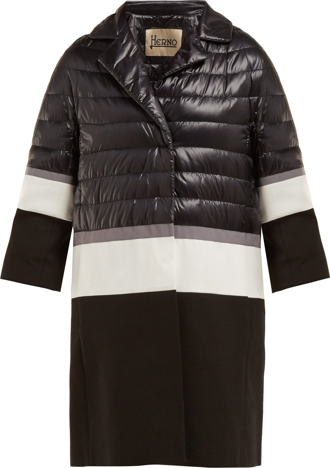 Herno Padded down and gabardine coat