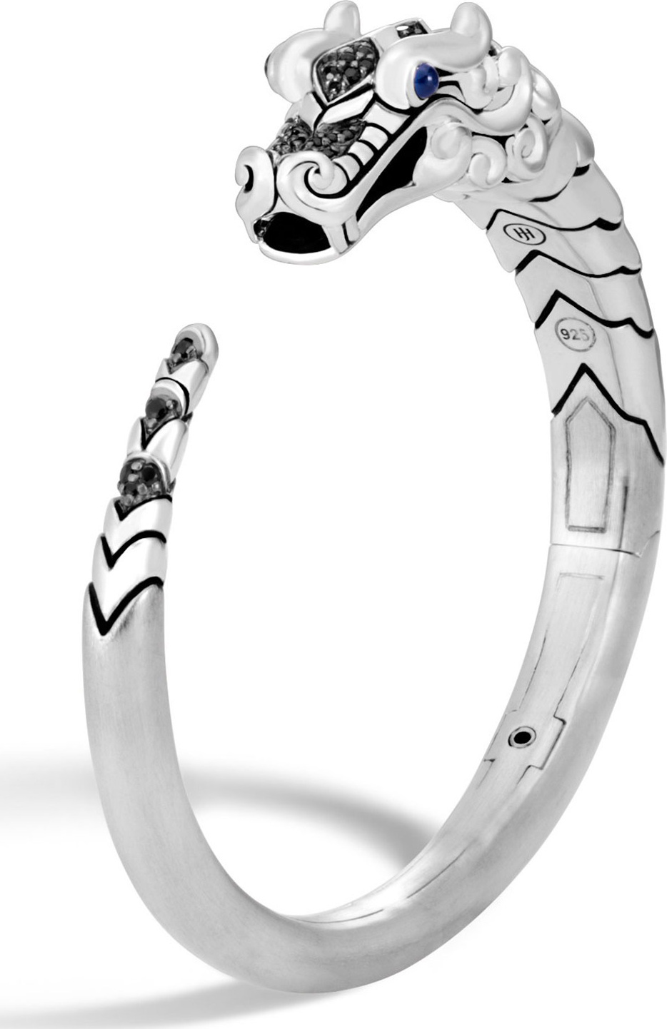 John Hardy Legends Naga Silver Small Kick Cuff Bracelet