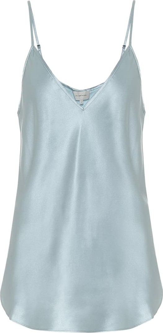 Lee Mathews Silk-satin cami top