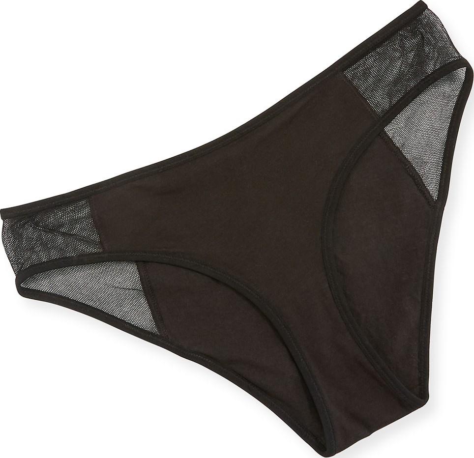 SKIN Olinda Mesh-Sides Bikini Briefs