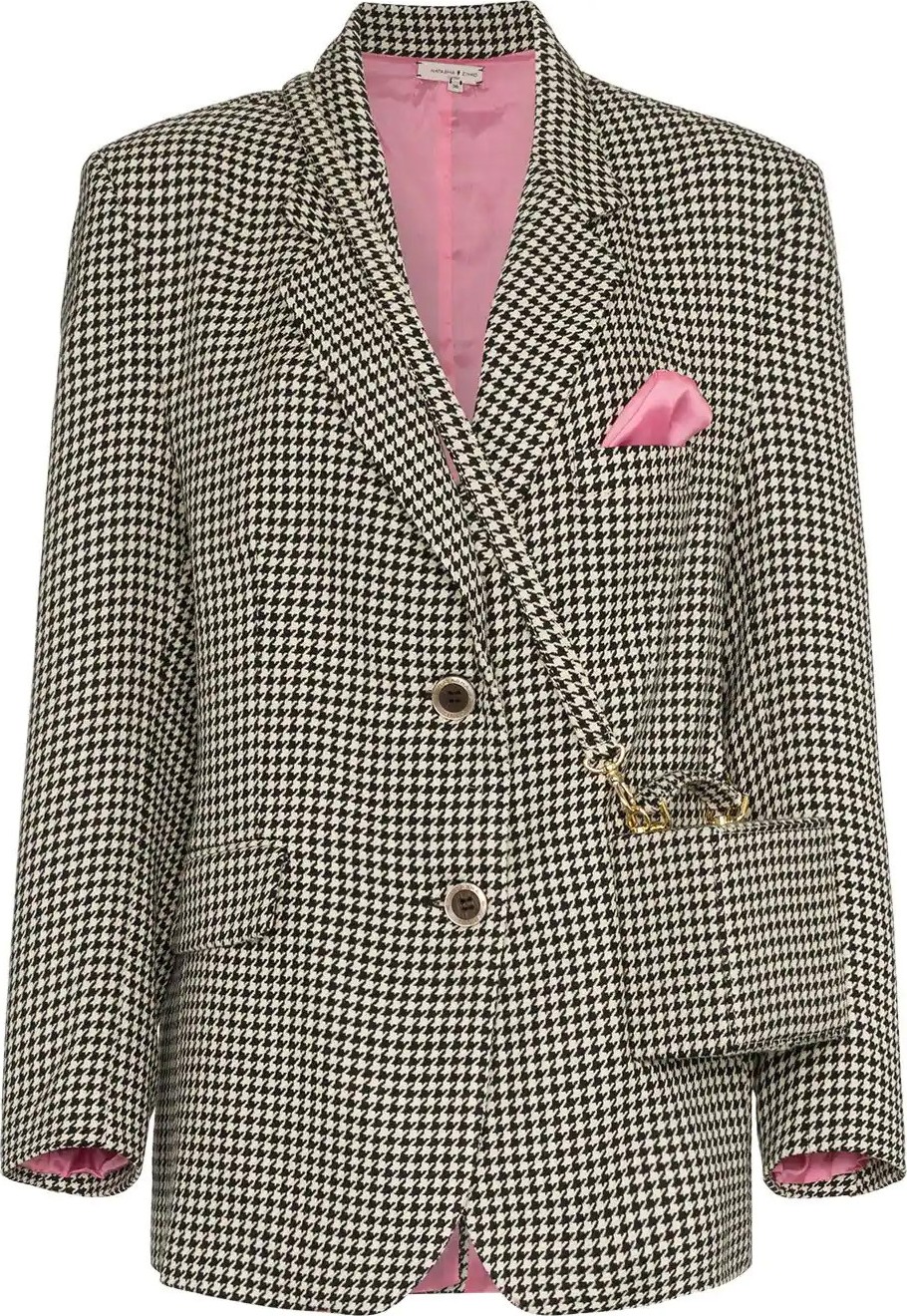 Natasha Zinko houndstooth pattern blazer
