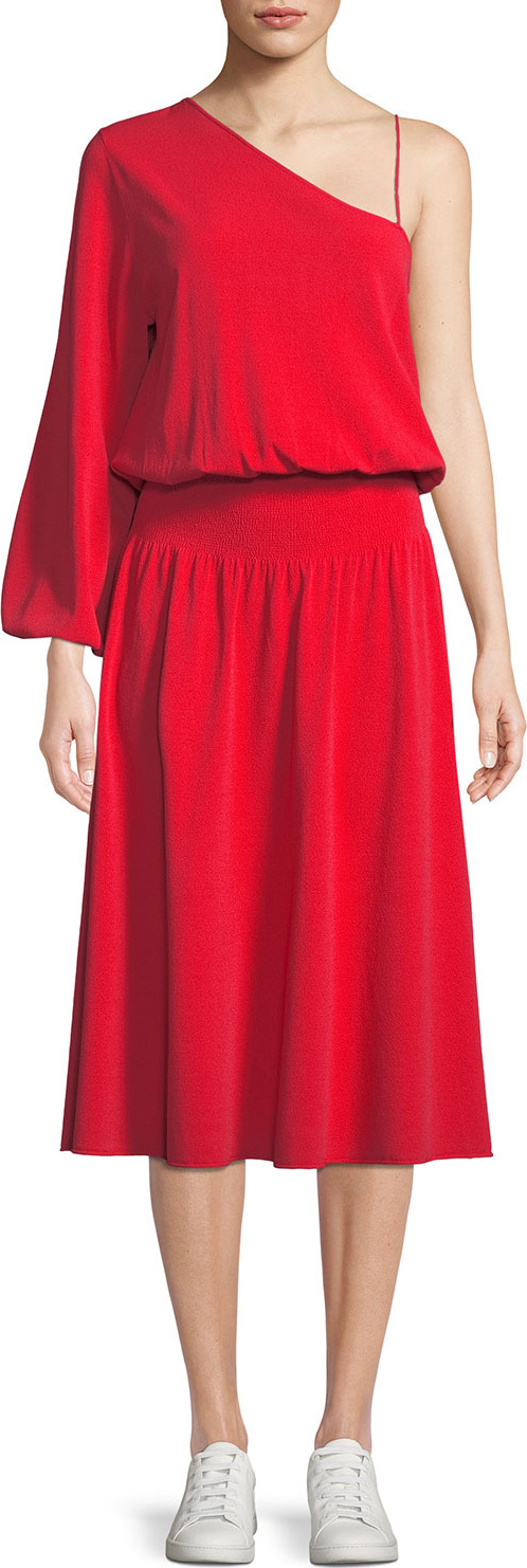 A.L.C. Shara One-Sleeve Midi Dress