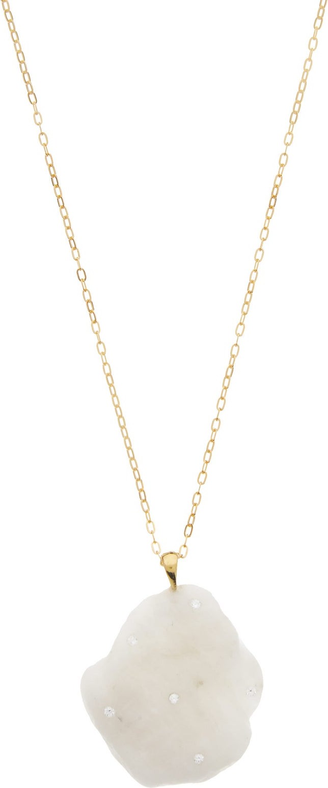 Cvc Stones Cloudy diamond & 18kt gold necklace