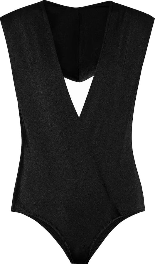 Balmain Hooded wrap swimsuit