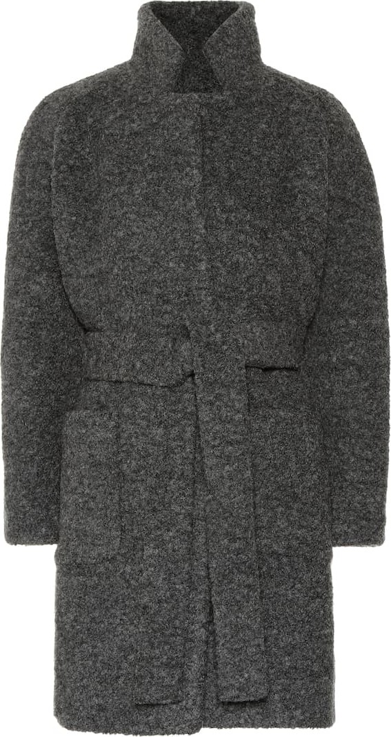 Ganni Bouclé wool-blend coat
