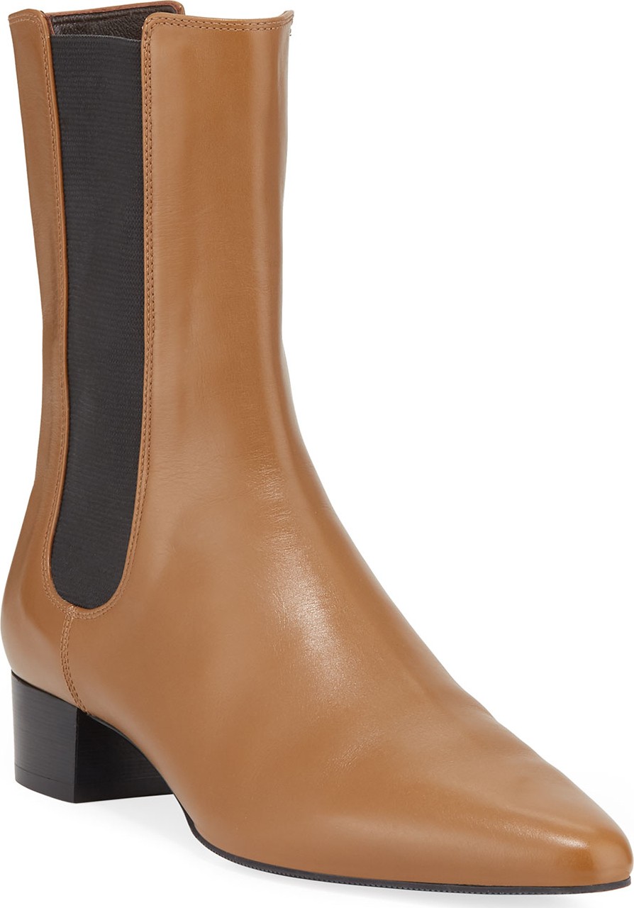 THE ROW British Gored Booties