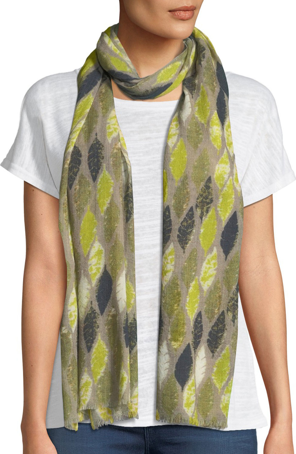 Masai Antonia Wool Scarf w/ Fray