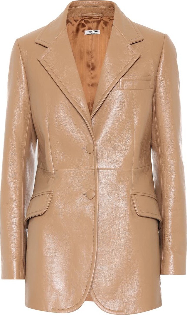 Miu Miu Leather blazer
