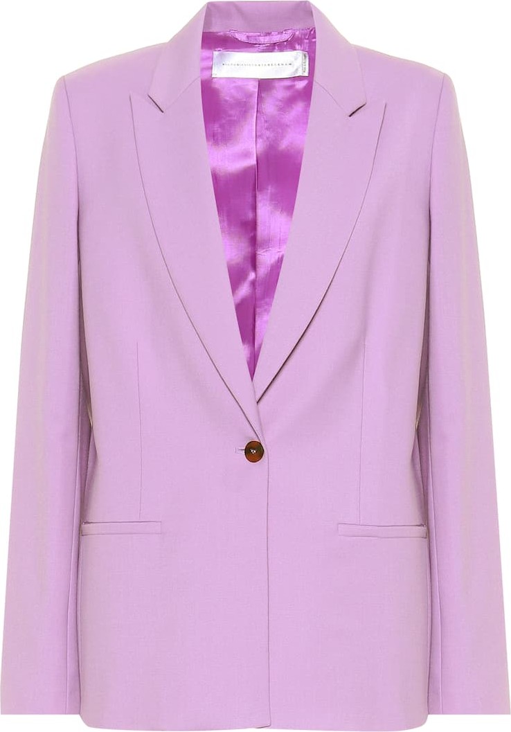 VICTORIA, VICTORIA BECKHAM Wool-blend blazer