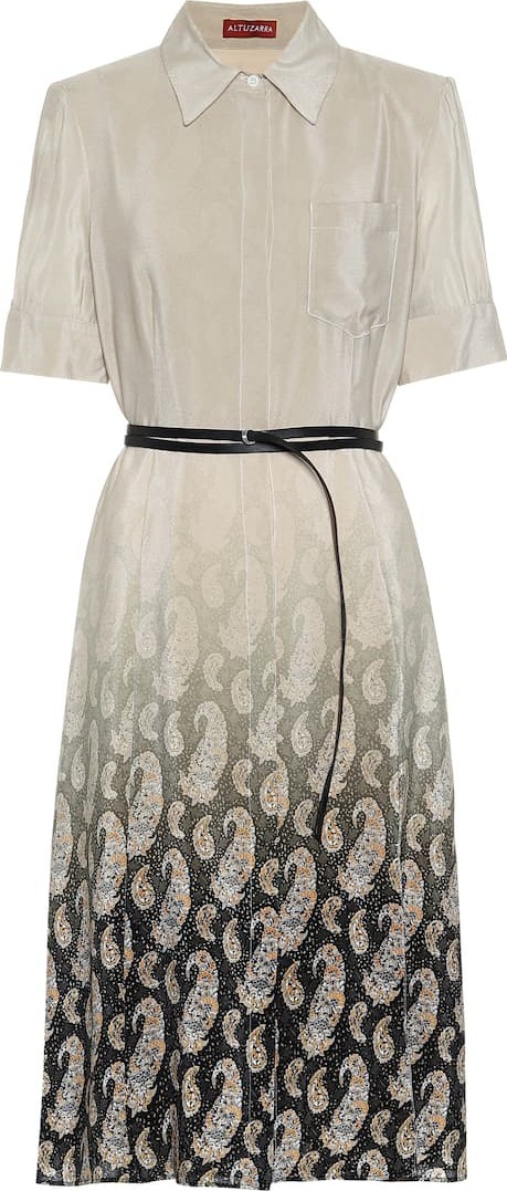 Altuzarra Kieran belted silk dress