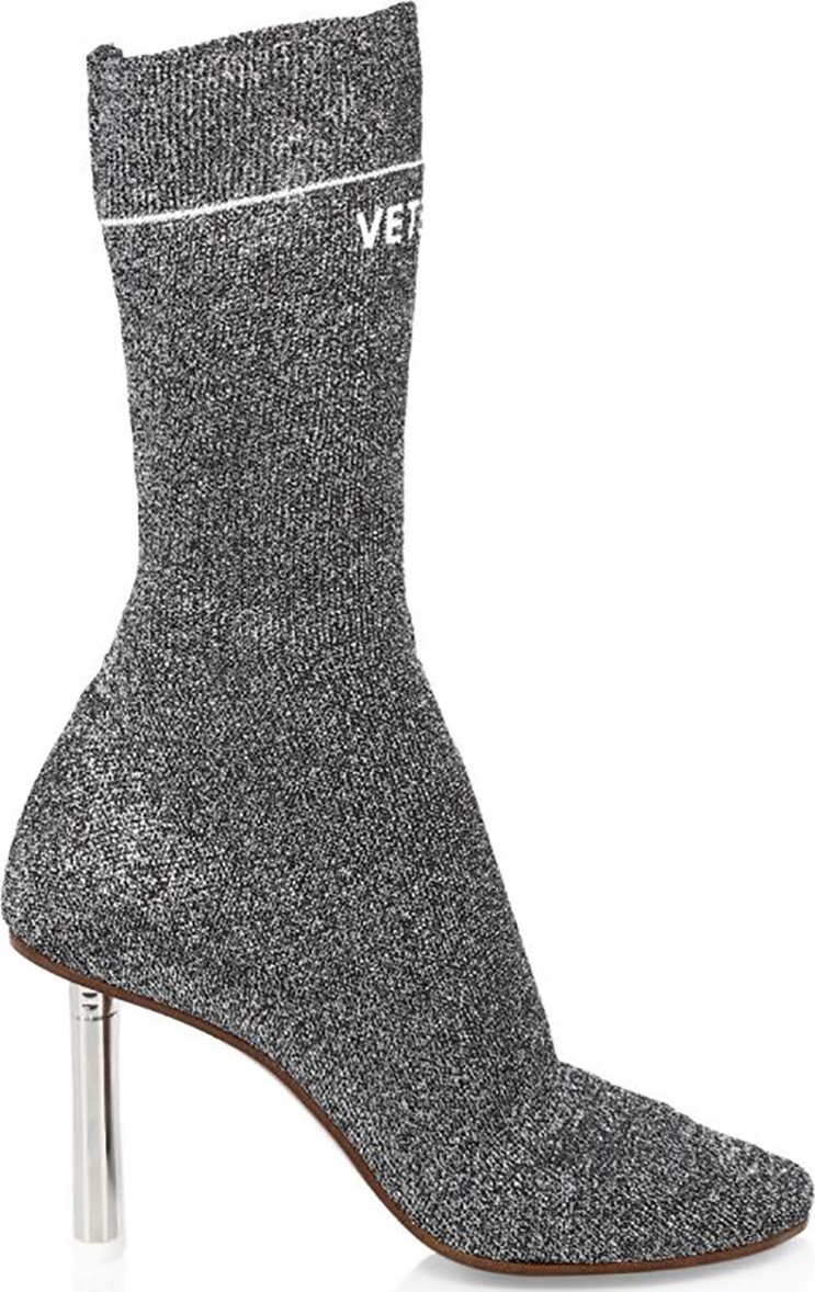 Vetements lurex sock boots