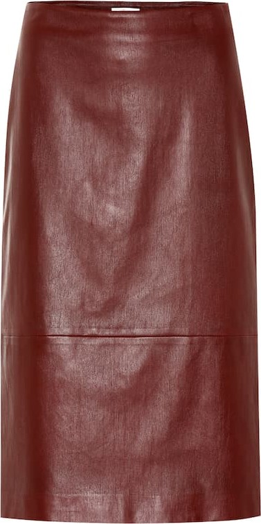 THE ROW Jaston leather skirt
