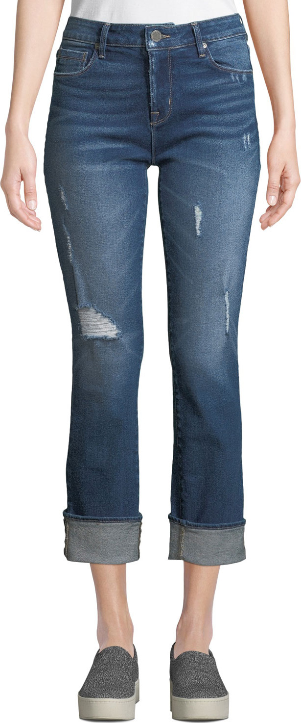 Parker Smith Runaround Sue Distressed Straight-Leg Jeans
