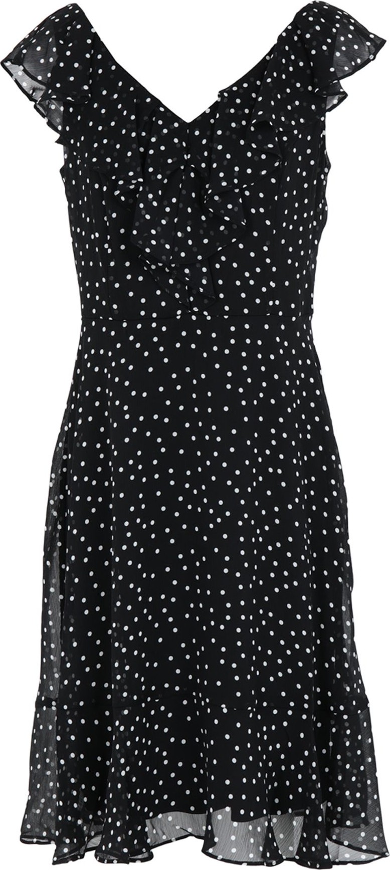 DKNY S/L Fit & Flare Rattle Hem Skirt