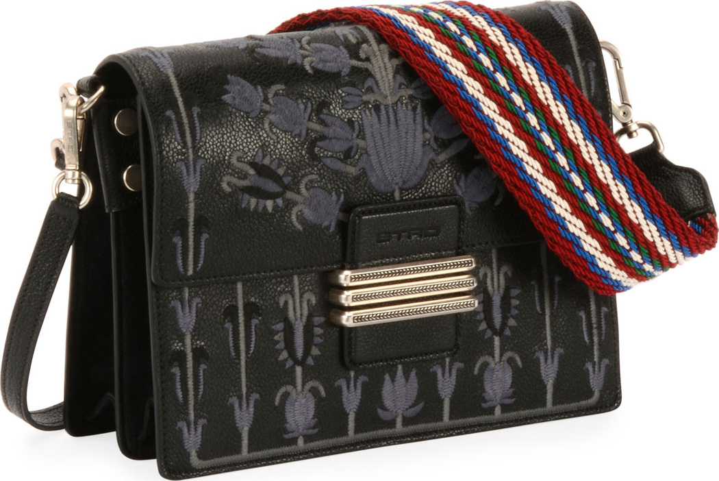 Etro B Tracolla Rainbow Soft Ricamo Bag