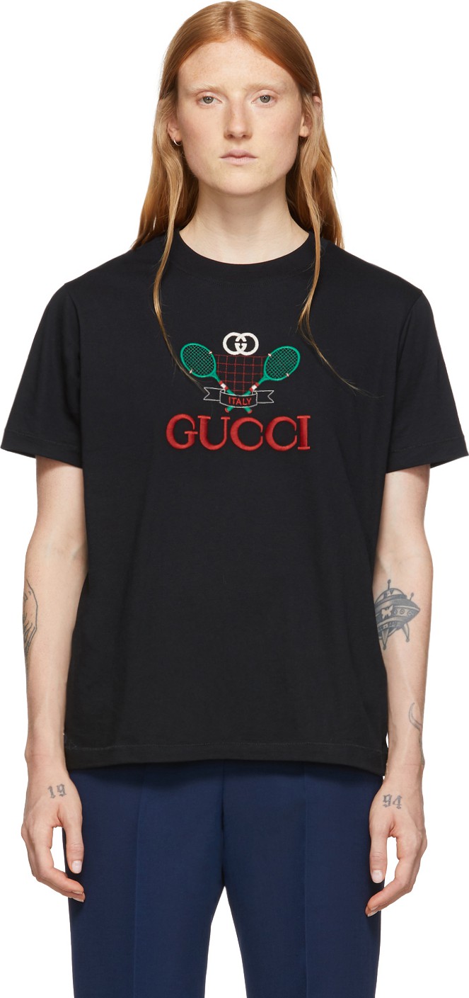 Gucci Black Tennis T-Shirt