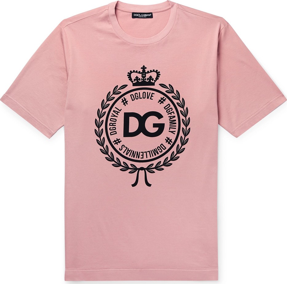 Dolce & Gabbana Logo-Print Cotton-Jersey T-Shirt