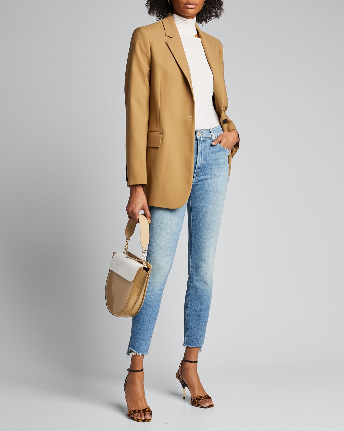 MOTHER The Stunner Zip Ankle Fray Jeans