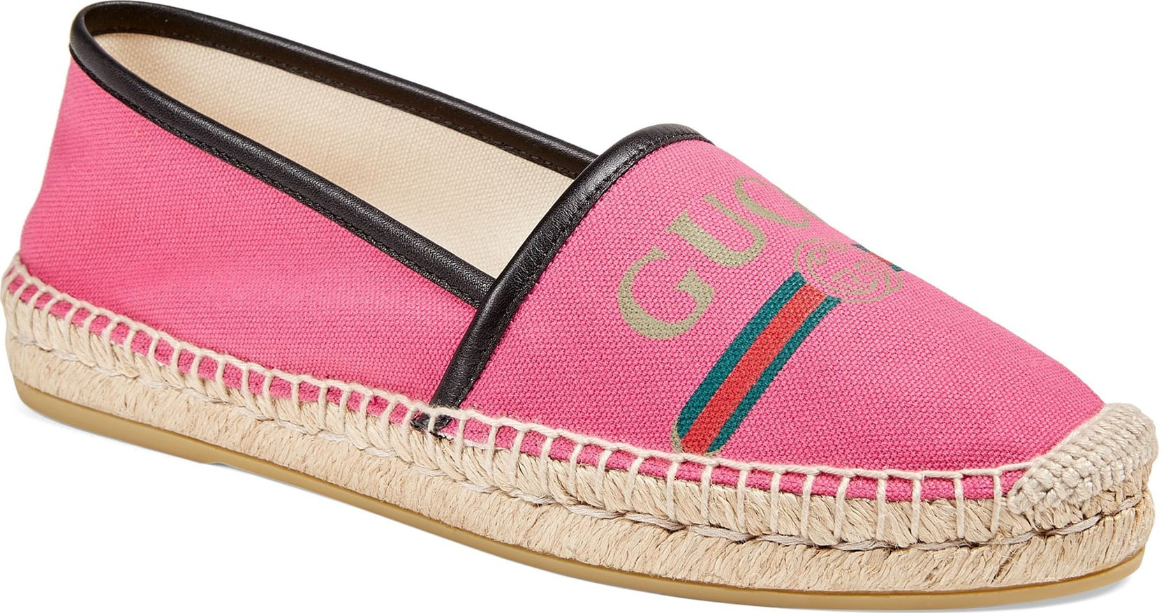 Gucci Logo Espadrille Flat